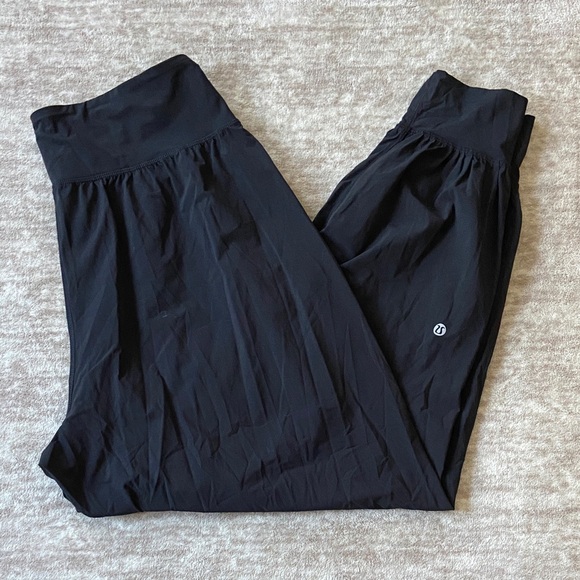 lululemon athletica Pants - Lululemon Sun Setter Black Jogger Track Pants